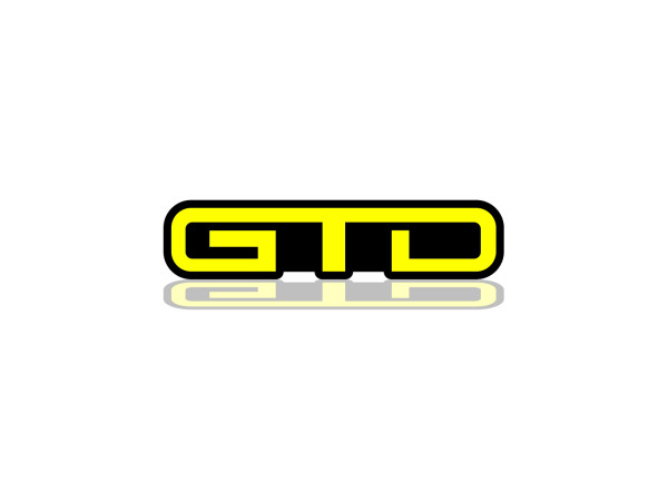 Grill badge with logo GTD (type 1)