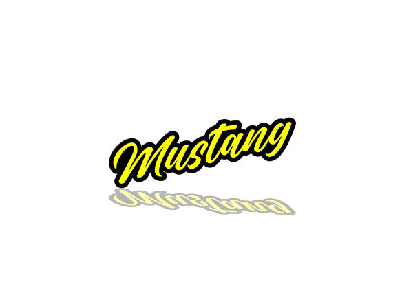Grill badge with logo Mustang (type 1)