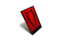 Grill badge with logo Mustang Dark Horse (type 3)