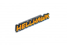 Grill badge with logo Hellhawk