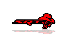 Grill badge with logo SRT Hellcat Cowboy Grill badge with logo SRT Hellcat Cowboy