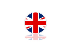 Grill badge for Mini with logo UK Flag (type 1)