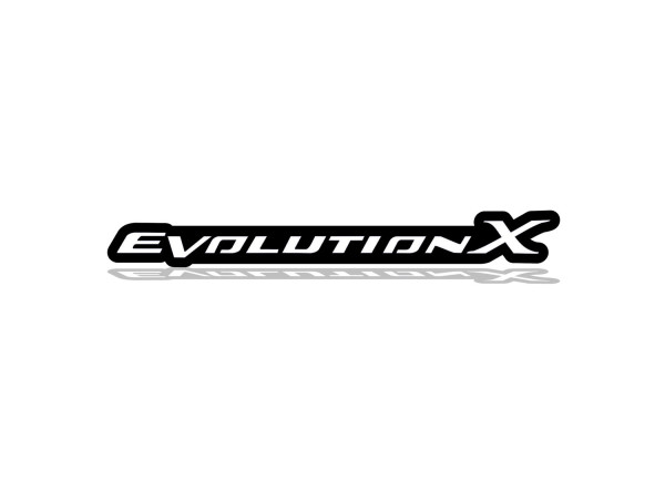 Grill badge with logo Evolution X