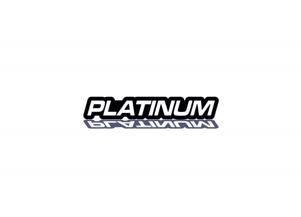 Grill badge with logo Platinum