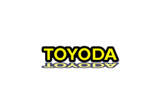 Grill badge with logo Toyoda
