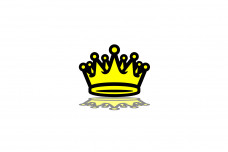 Grill badge with logo Crown