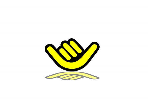 Grill badge with logo Shaka