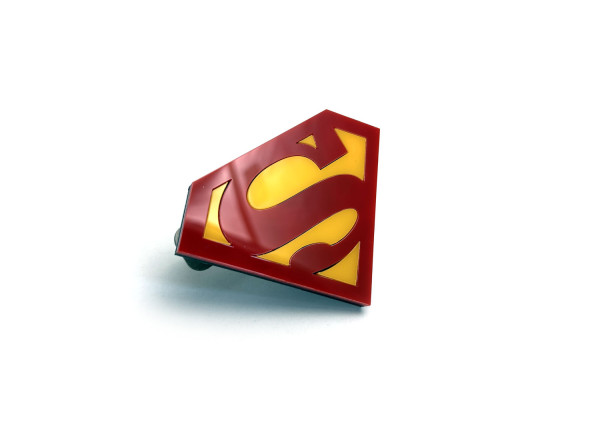 Grill badge with logo Superman