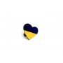 Grill badge with logo Ukraine heart (type1)