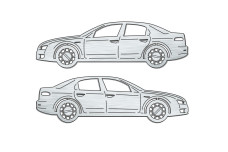 Car mat badge for Alfa Romeo 159 4D 2004-2011