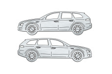 Car mat badge for Alfa Romeo 159 Universal 2004-2011