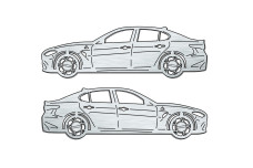 Car mat badge for Alfa Romeo Giulia 2016+