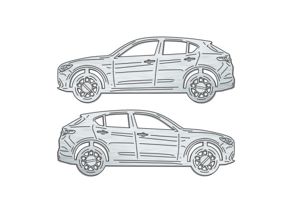 Car mat badge for Alfa Romeo Stelvio 2016+