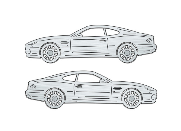 Car mat badge for Aston Martin DB7 1994-2004