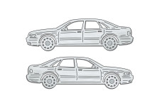 Car mat badge for Audi A8 D2 1994-2002