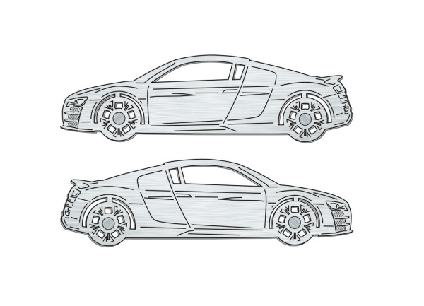 Car mat badge for Audi R8 I 2006-2015