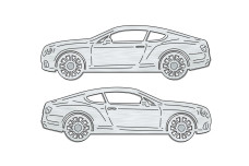 Car mat badge for Bentley Continental GT II 2011-2018