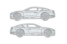 Car mat badge for Bentley Continental GT III 2018-2024
