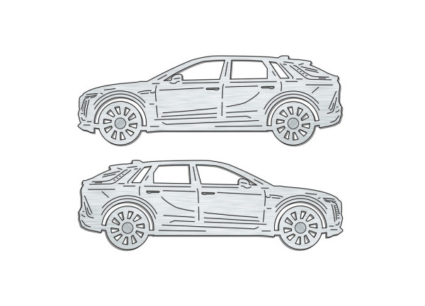 Car mat badge for Cadillac Lyriq 2022+