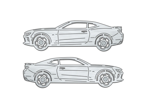Car mat badge for Chevrolet Camaro VI 2016+