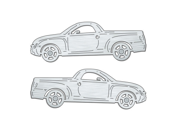 Car mat badge for Chevrolet SSR 2003-2006