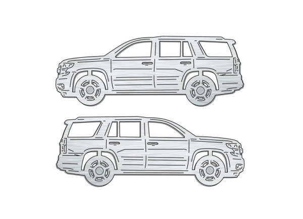Car mat badge for Chevrolet Tahoe IV 2014-2020