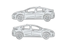 Car mat badge for Chevrolet Volt II 2016-2019