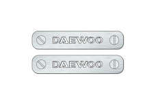 Car mat badge for Daewoo