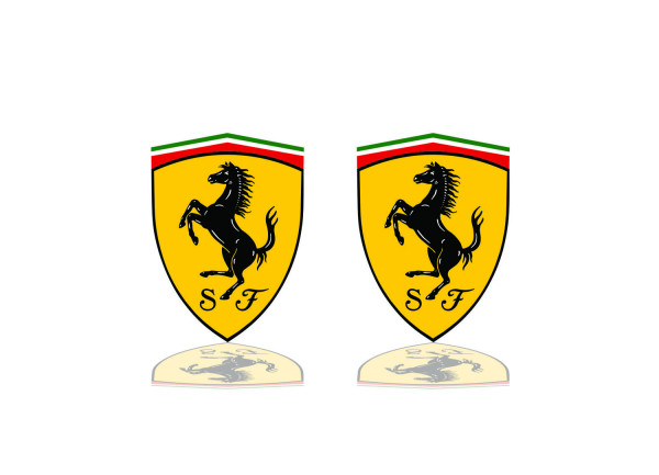 Color Car mat badge for Ferrari (type 1)