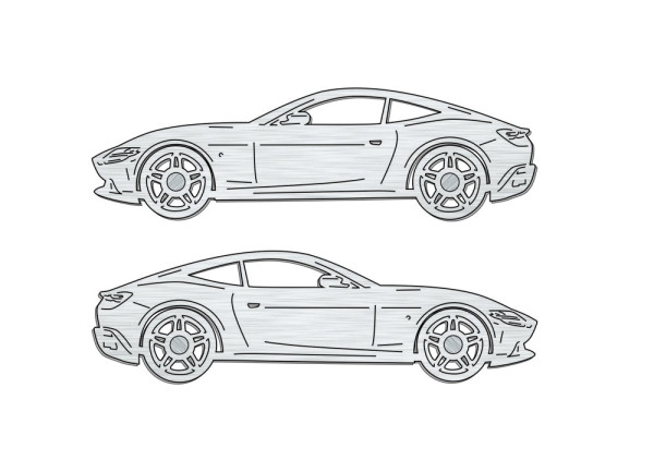 Car mat badge for Ferrari Roma 2020+