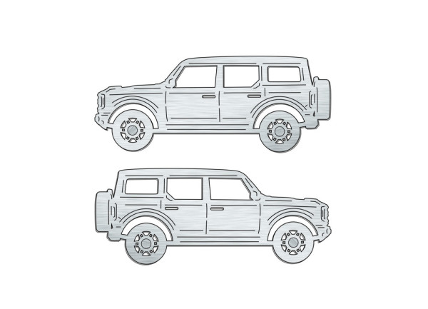 Car mat badge for Ford Bronco VI 2020+ Car mat badge for Ford Bronco VI 2020+