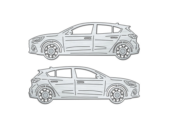 Car mat badge for Ford Focus IV 5D 2018+