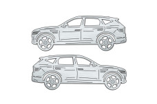 Car mat badge for Genesis GV80 2020+