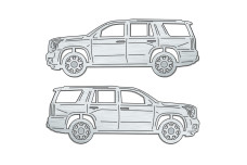 Car mat badge for GMC Yukon IV 2015-2020