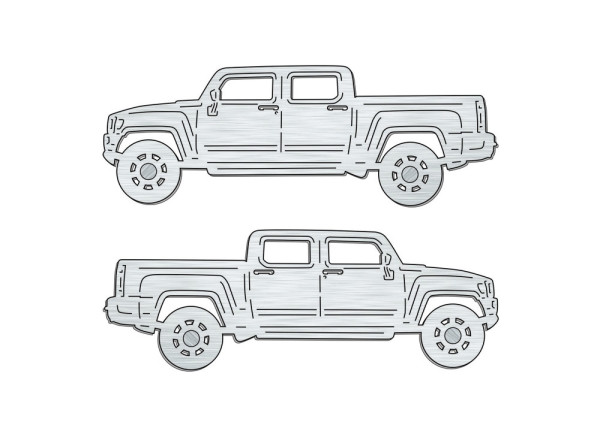 Car mat badge for Hummer H3 SUT 2009-2010