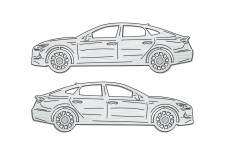 Car mat badge for Hyundai Sonata VIII 2020+