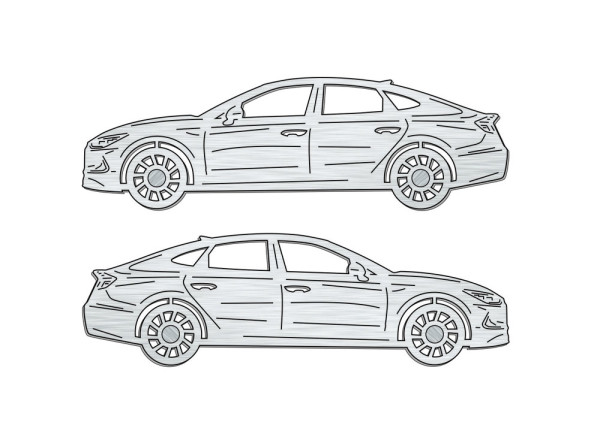 Car mat badge for Hyundai Sonata VIII 2020+