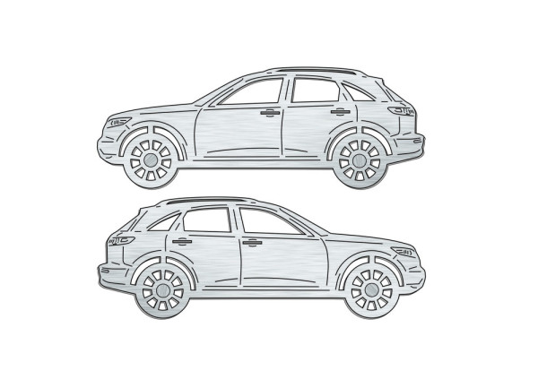 Car mat badge for Infiniti FX 2003-2009