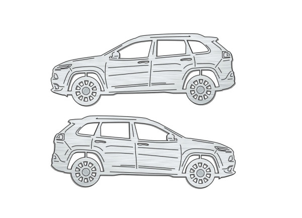 Car mat badge for Jeep Cherokee KL 2014+