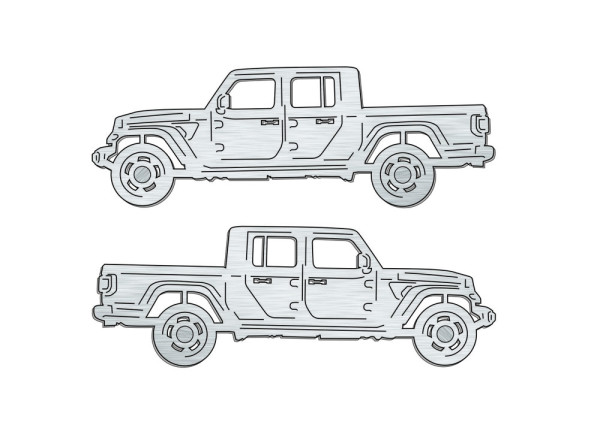 Car mat badge for Jeep Gladiator (JT) 2019+