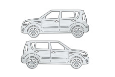 Car mat badge for KIA Soul I 2008-2013