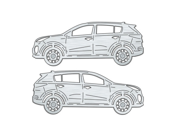 Car mat badge for KIA Sportage IV 2015+
