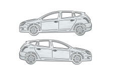 Car mat badge for Lancia Delta III 2008-2014