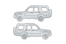 Car mat badge for Land Rover Discovery II 1998-2004