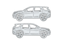 Car mat badge for Land Rover Discovery Sport 2015+