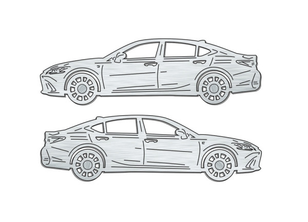 Car mat badge for Lexus ES VII 2018-2026