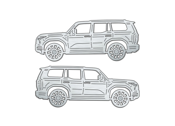 Car mat badge for Lexus GX III 2024+