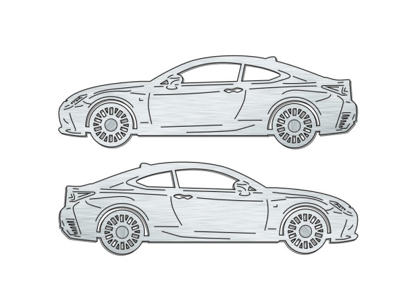 Car mat badge for Lexus RC 2014+