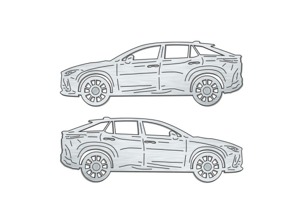 Car mat badge for Lexus RZ 2022+
