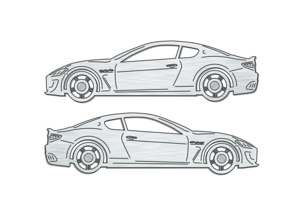 Car mat badge for Maserati GranTurismo I 2007-2023